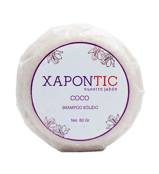 Champú sólido COCO de 80 gr. Xapontic